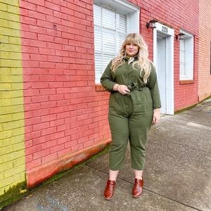 Old Navy Green Utility Jumpsuit XXL
